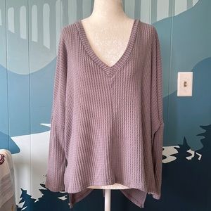 Slouchy V Neck Top